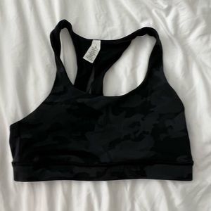 lululemon camo sports bra sz 4